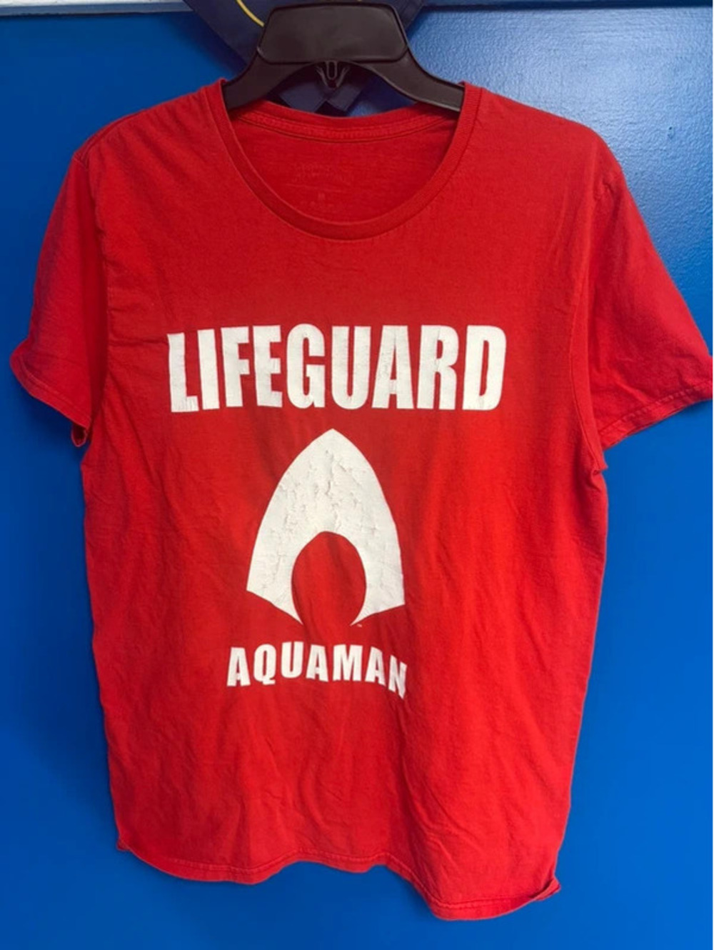 DC Comics DC Universe Aquaman "Lifeguard" Red Graphic T-Shirt